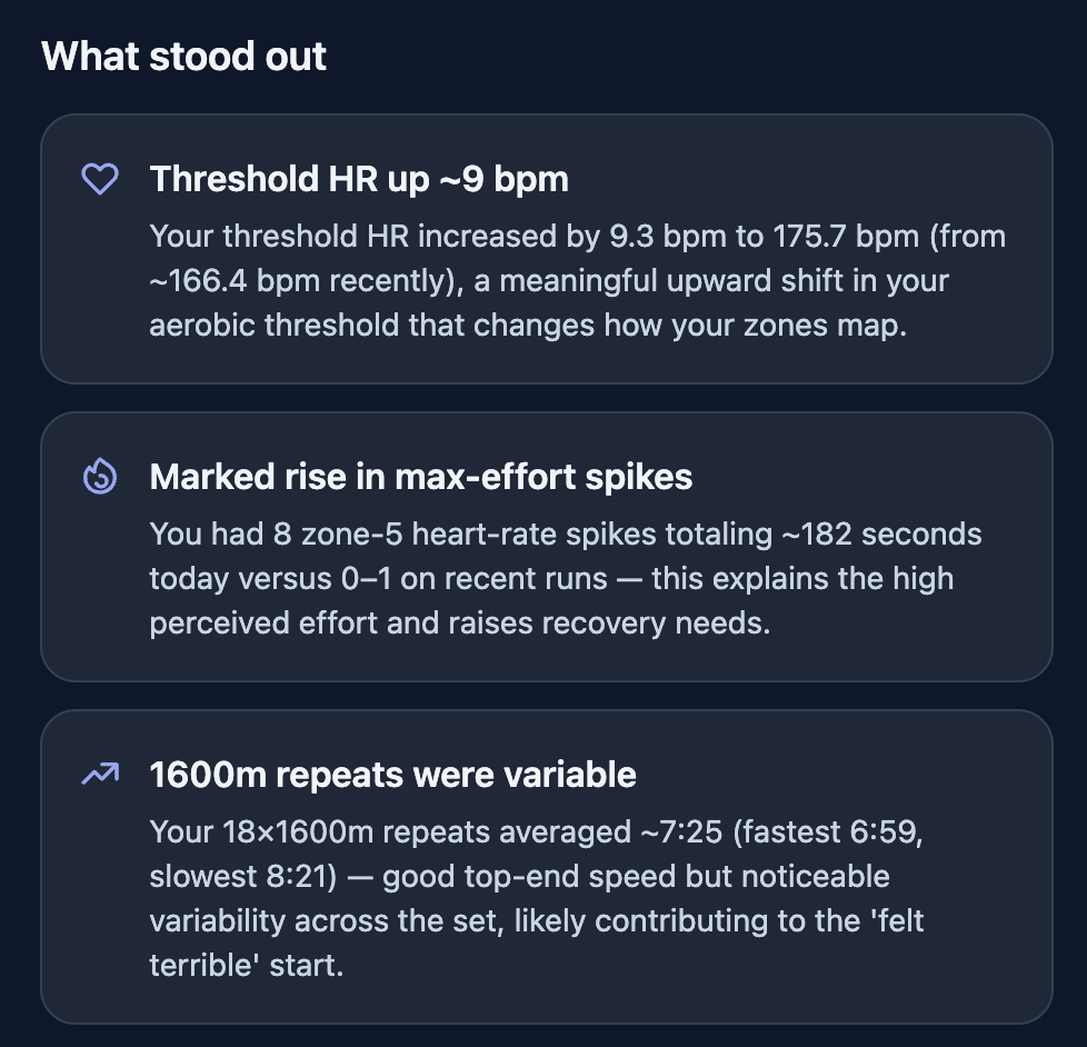 Personal activity insights