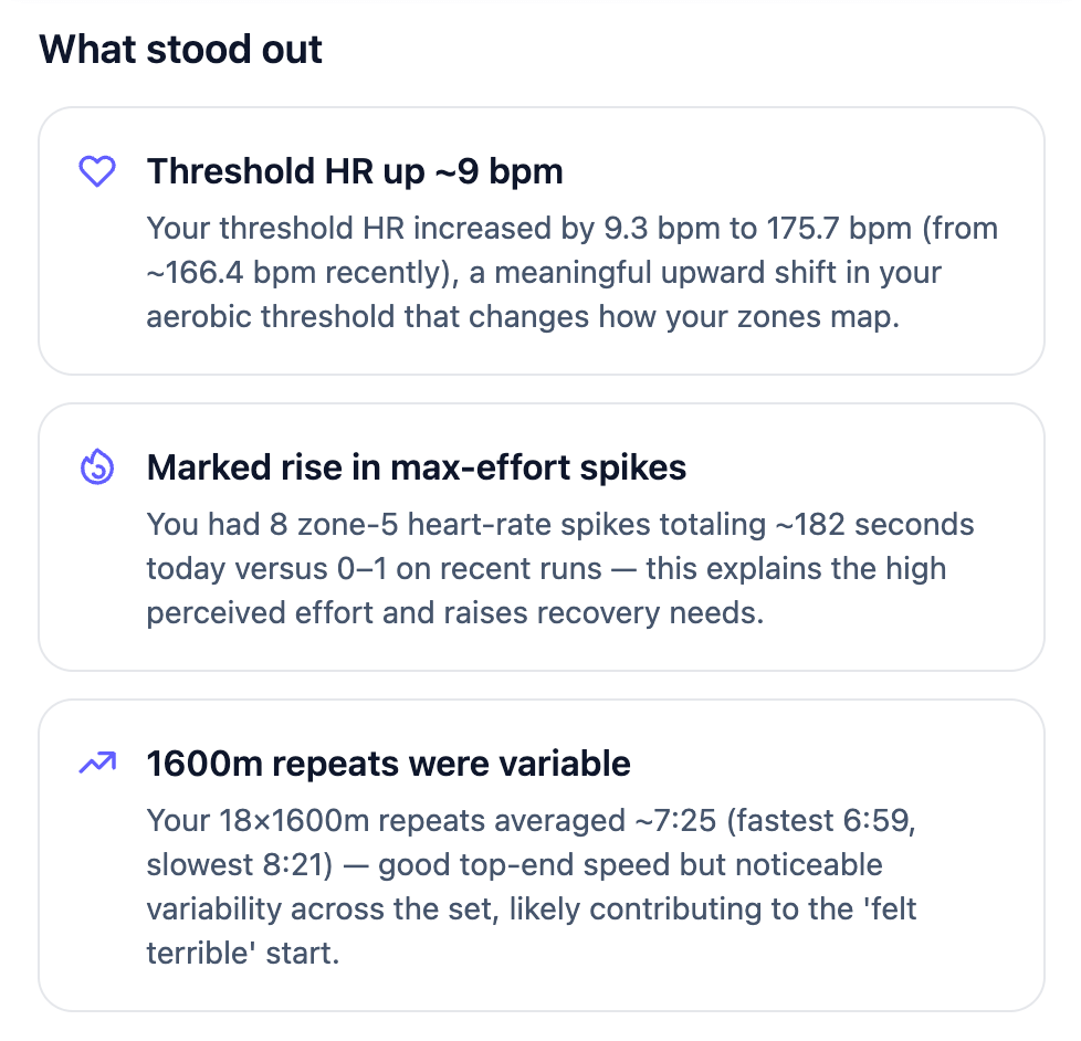 Personal activity insights